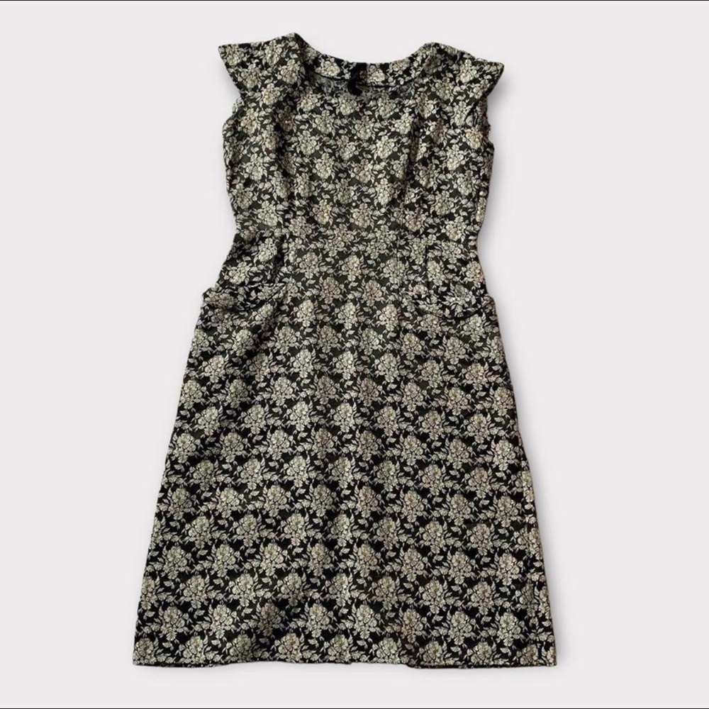 Vintage 60s Floral Fitted Dress